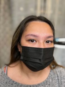 Nano brows with fine, crisp strokes created by machine – best semi-permanent brow technique for all skin types at Lash Pilot Newport Beach.